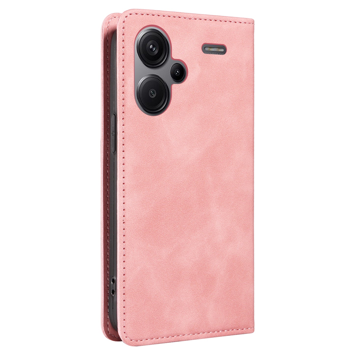 BETOPNICE 003 for Xiaomi Redmi Note 13 Pro+ 5G Wallet Case RFID Blocking Leather Cover - Pink