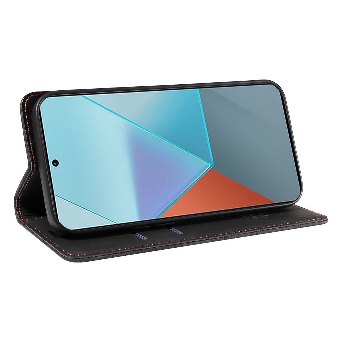 BETOPNICE 003 for Xiaomi Redmi Note 13 Pro 5G Case RFID Blocking Leather Cover with Card Holder - Black