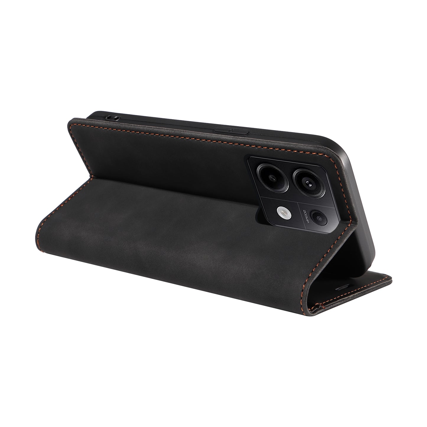 BETOPNICE 003 for Xiaomi Redmi Note 13 Pro 5G Case RFID Blocking Leather Cover with Card Holder - Black