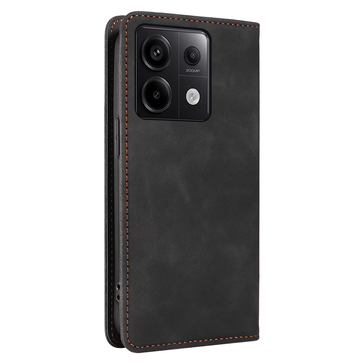 BETOPNICE 003 for Xiaomi Redmi Note 13 Pro 5G Case RFID Blocking Leather Cover with Card Holder - Black