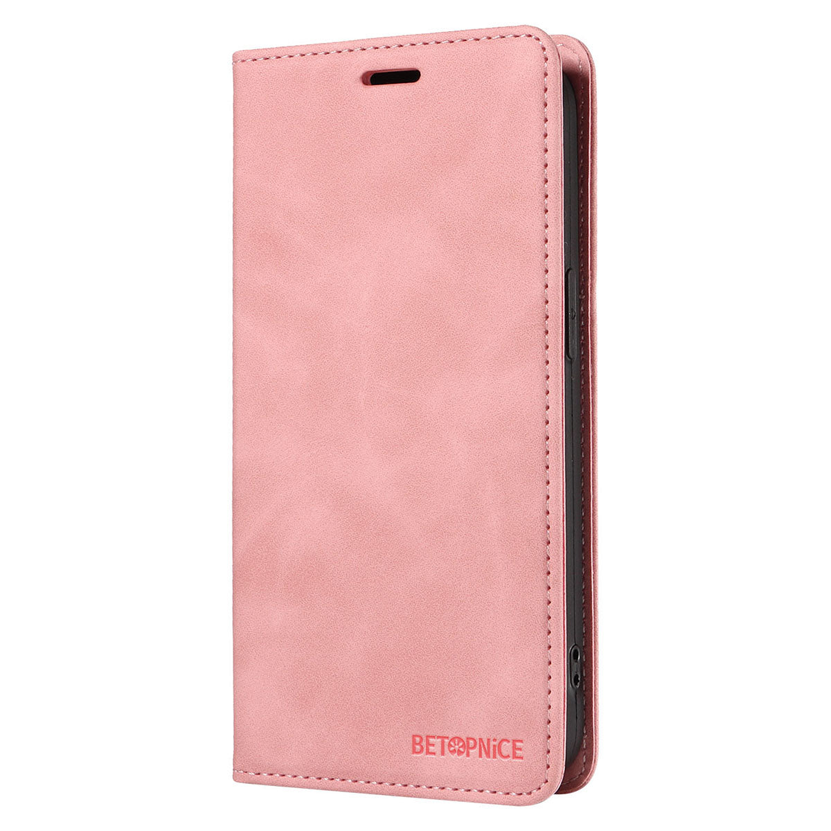 BETOPNICE 003 for Xiaomi Redmi Note 13 Pro 5G Case RFID Blocking Leather Cover with Card Holder - Pink