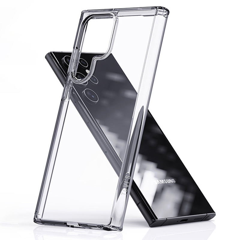 TGVIS / TGVI'S LEN Series For Samsung Galaxy S24 Ultra Cell Phone Case Anti-scratch TPU+PC Back Shell - Transparent
