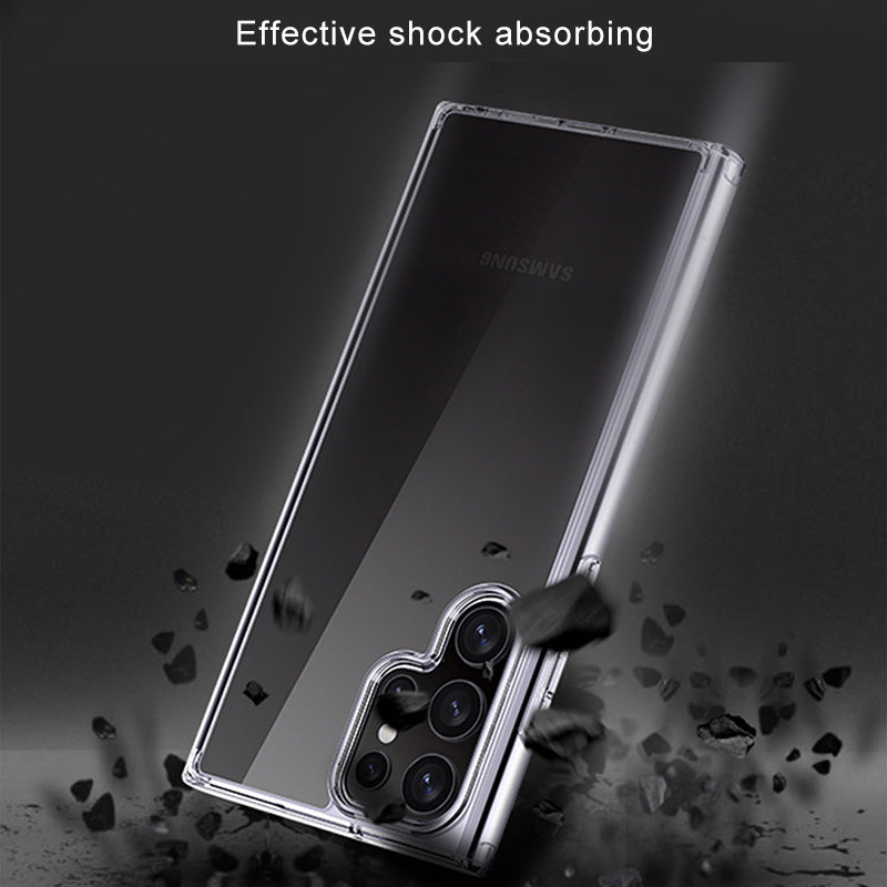 TGVIS / TGVI'S LEN Series For Samsung Galaxy S24 Ultra Cell Phone Case Anti-scratch TPU+PC Back Shell - Transparent