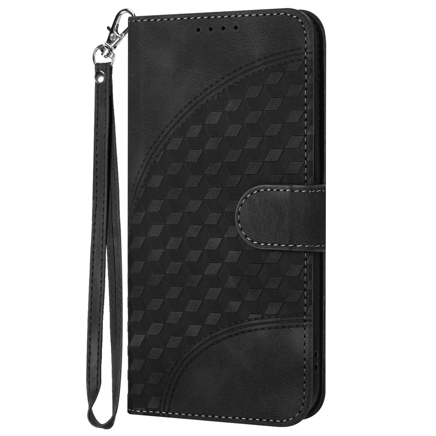 YX0060 For Xiaomi Redmi Note 13 Pro+ 5G Leather Wallet Case Elephant Head Pattern - Black