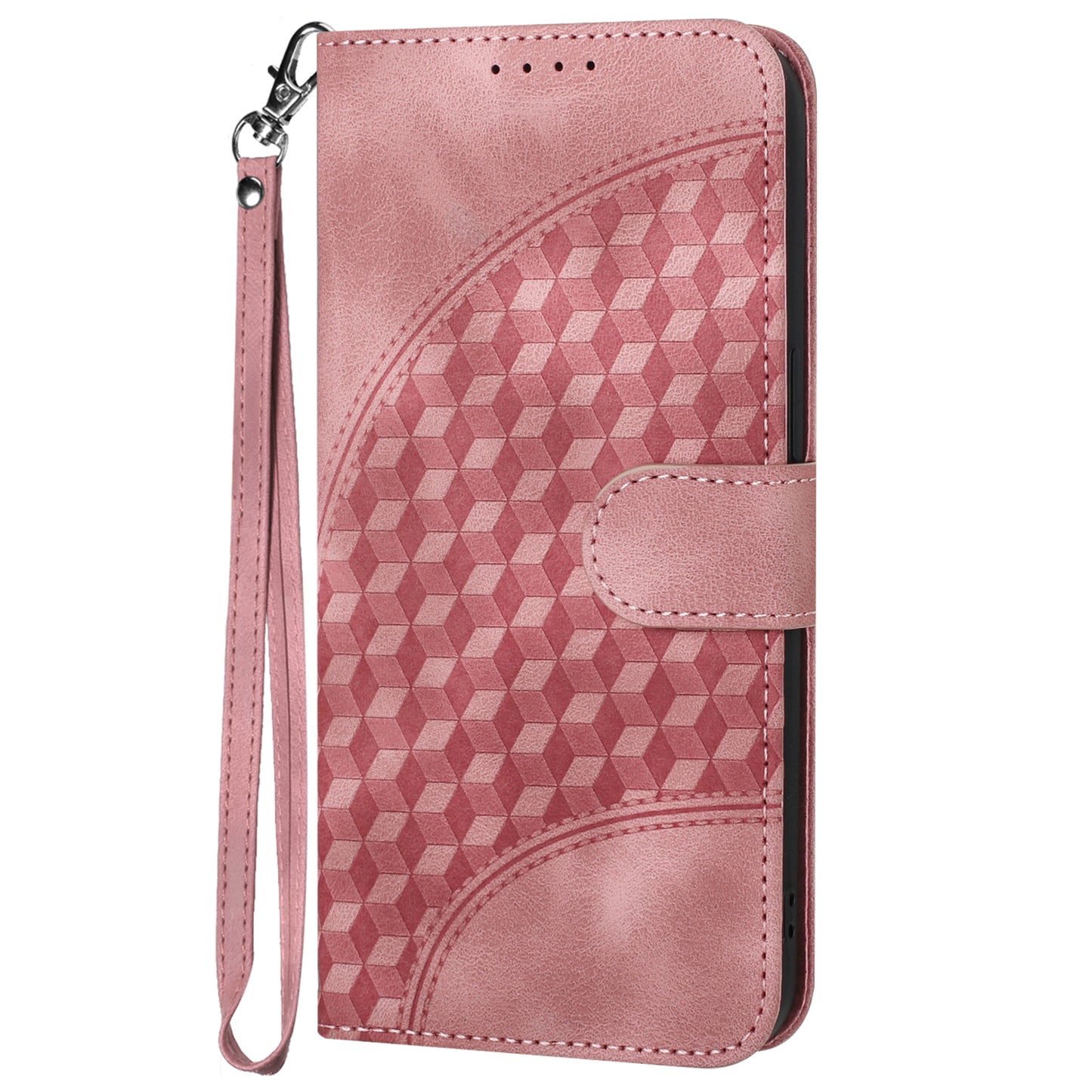 YX0060 For Xiaomi Redmi Note 13 Pro 5G / Poco X6 5G Case Elephant Head Pattern Leather Cover - Pink