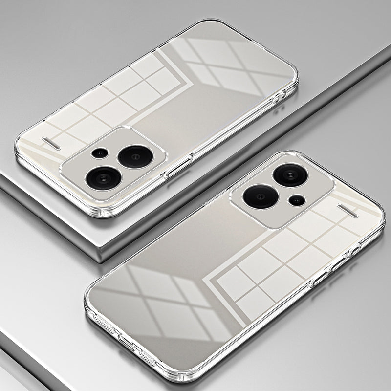 For Xiaomi Redmi Note 13 Pro+ 5G Case Crystal Clear Soft TPU Phone Shell with Precise Lens Cutout - Transparent