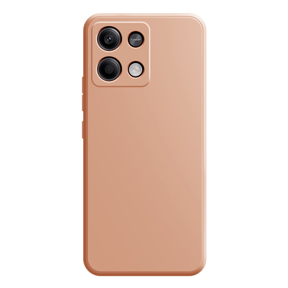 For Xiaomi Redmi Note 13 Pro 5G / Poco X6 5G Shockproof Case TPU Phone Cover with Straight Edge - Pink