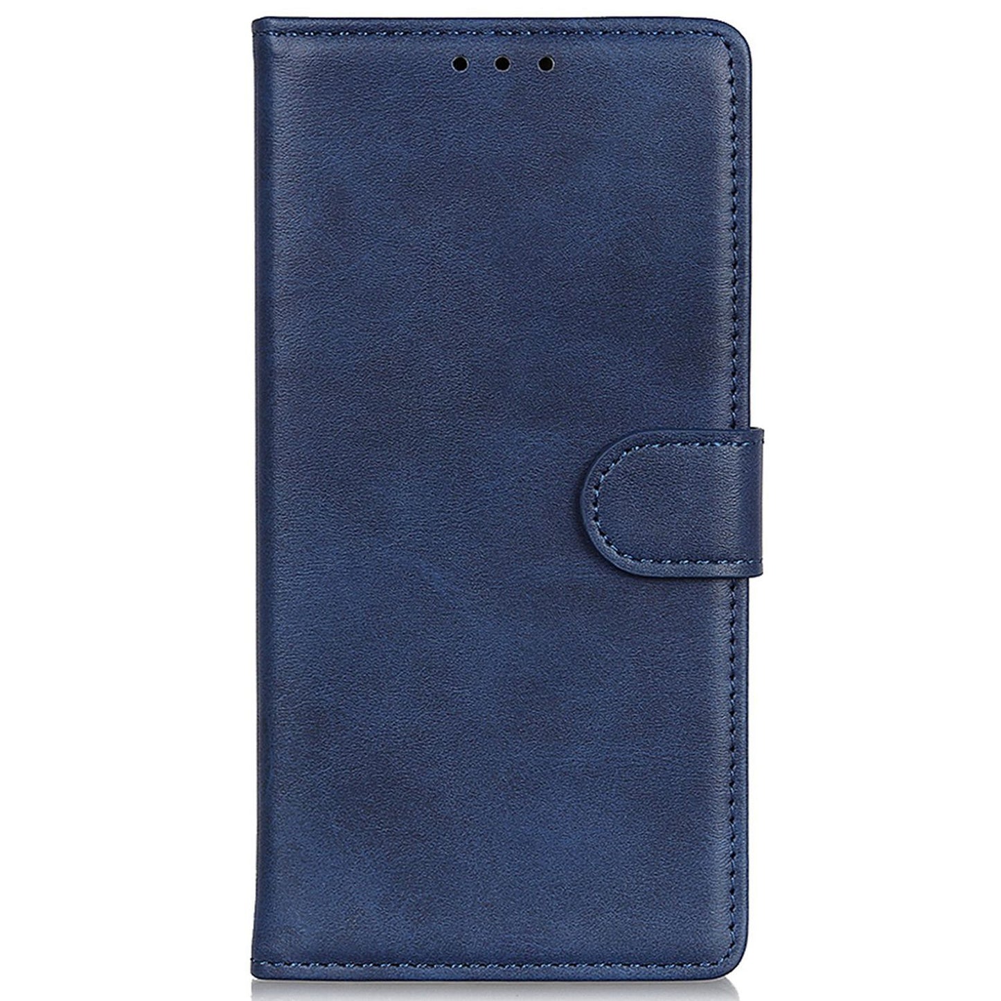 For Xiaomi Redmi Note 13R Pro 5G Wallet Leather Phone Case Cowhide Texture - Blue