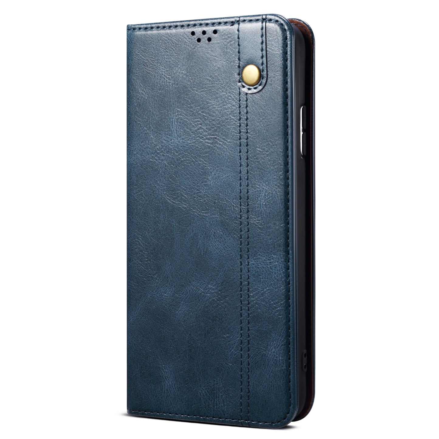 For Xiaomi Redmi Note 13R Pro 5G PU Leather Wallet Phone Case Magnetic Protect Cover - Blue