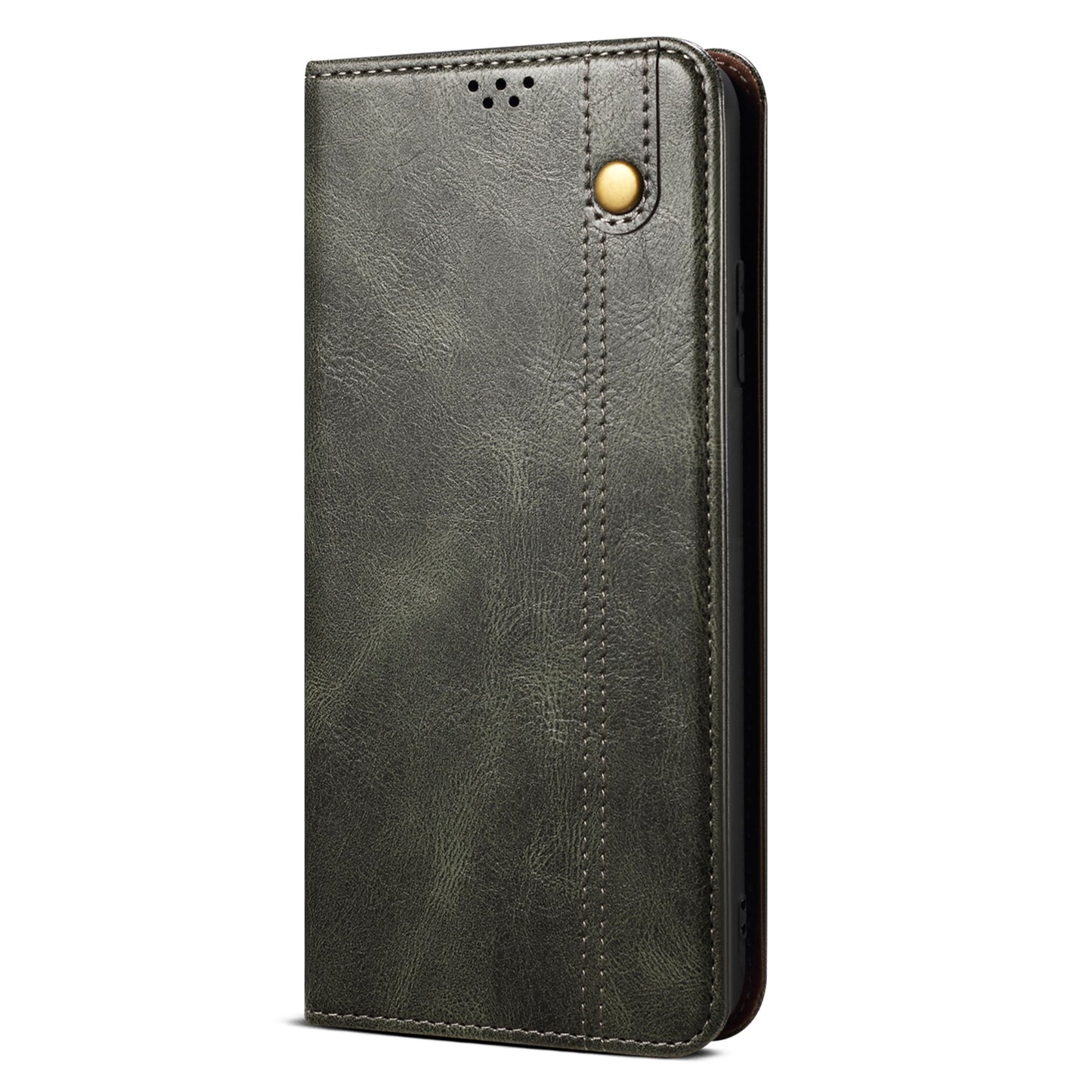 For Xiaomi Redmi Note 13R Pro 5G PU Leather Wallet Phone Case Magnetic Protect Cover - Green
