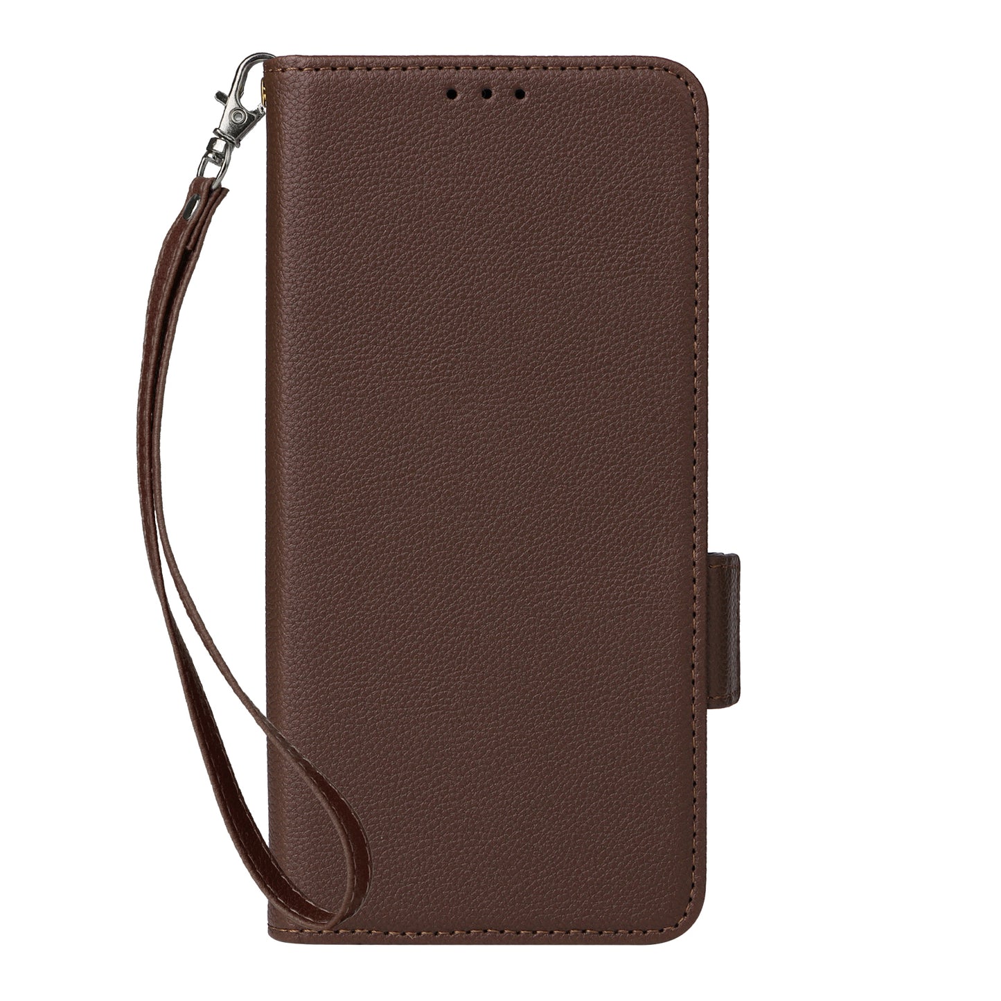 For Xiaomi Redmi Note 13R Pro 5G Phone Case PU Leather Card Slots Magnetic Closure Cover Full Protection - Brown