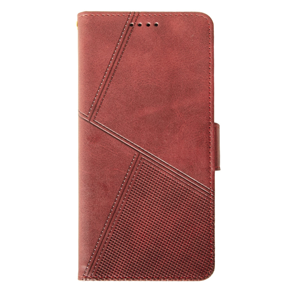 IDEWEI For Xiaomi Redmi Note 13 Pro+ 5G Case Leather Calf Texture Stand Anti-scratch Phone Cover - Red