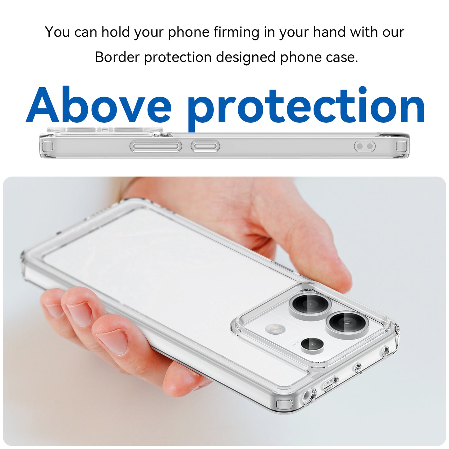 Candy Series for Xiaomi Redmi Note 13 Pro 5G / Poco X6 5G Case Clear TPU Mobile Phone Cover - Transparent