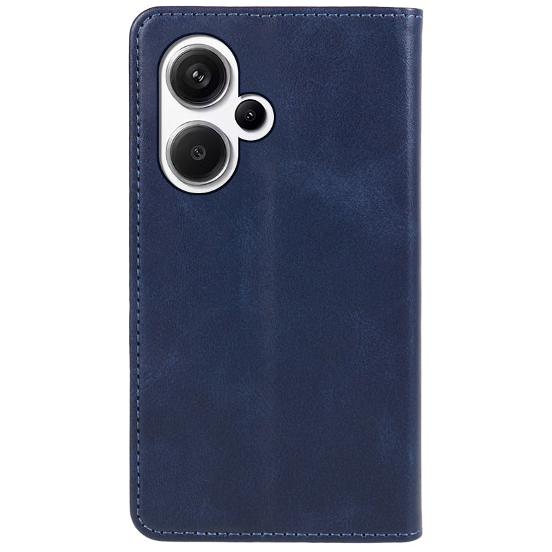 For Xiaomi Redmi Note 13 Pro+ 5G Case Shockproof PU Leather Wallet Cell Phone Cover - Blue