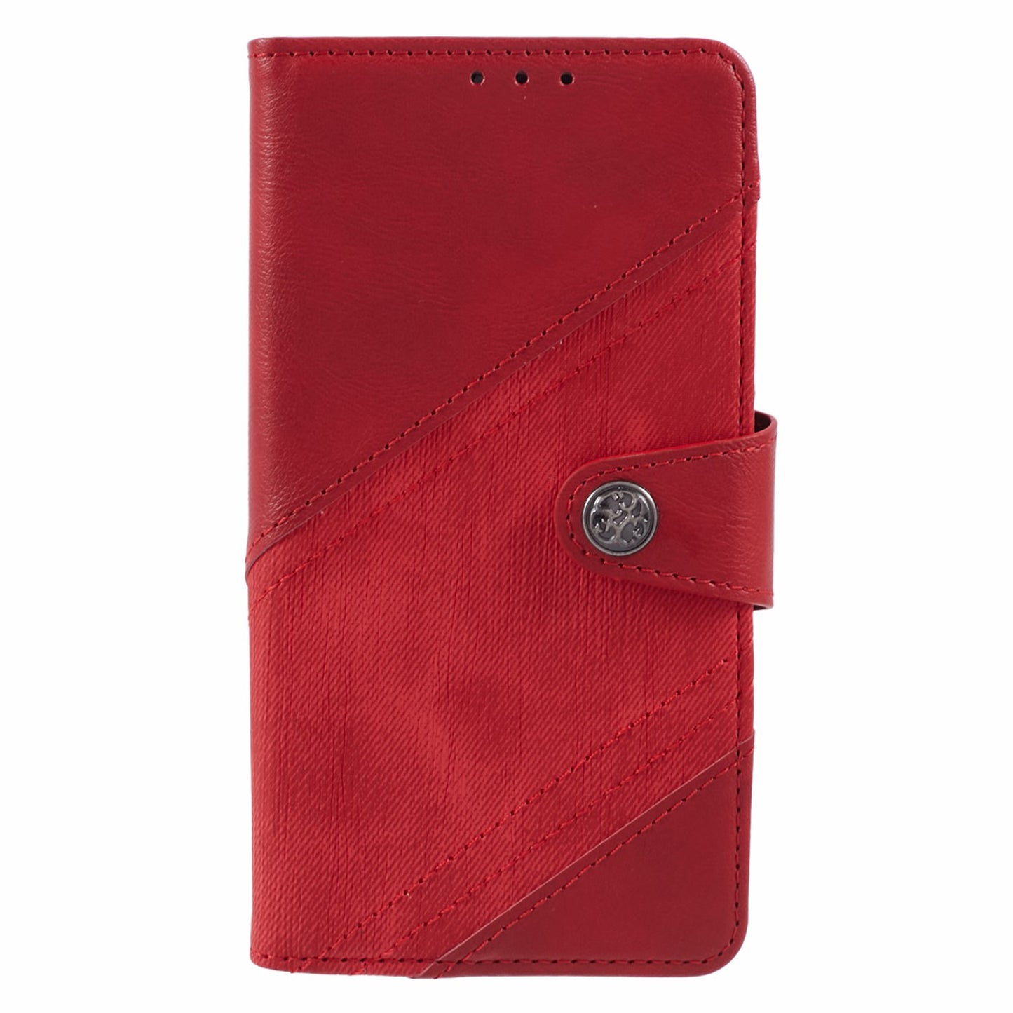 For Xiaomi Redmi Note 13 Pro 5G / Poco X6 5G Case Crazy Horse Texture PU Leather Shell with Wallet - Red