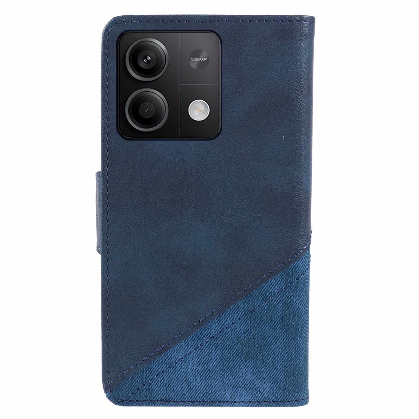 For Xiaomi Redmi Note 13 Pro 5G / Poco X6 5G Case Crazy Horse Texture PU Leather Shell with Wallet - Dark Blue
