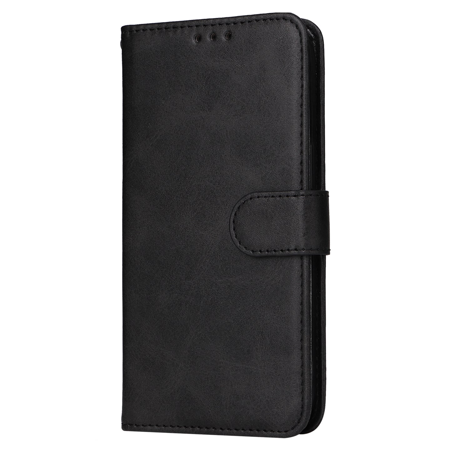 For Xiaomi Redmi Note 13 4G Case PU Leather Cover with Wallet Card Slots - Black