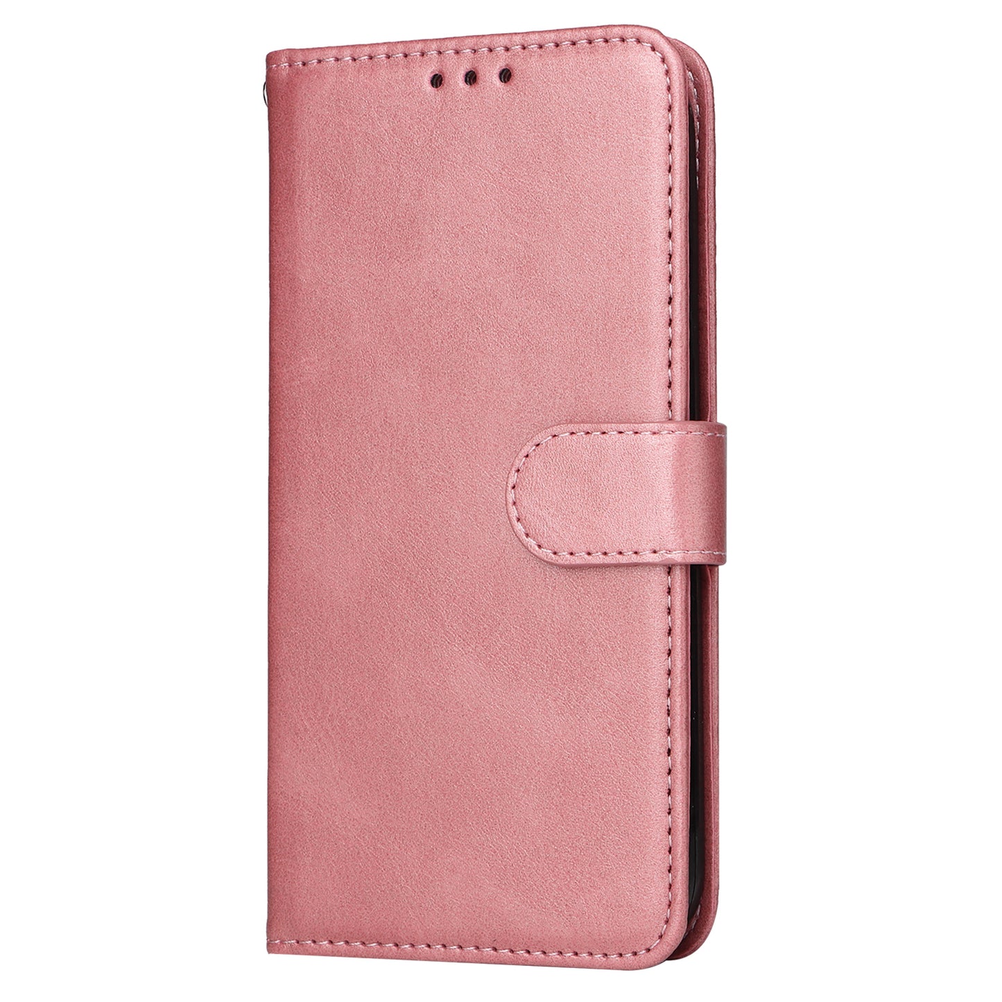 For Xiaomi Redmi Note 13 4G Case PU Leather Cover with Wallet Card Slots - Pink