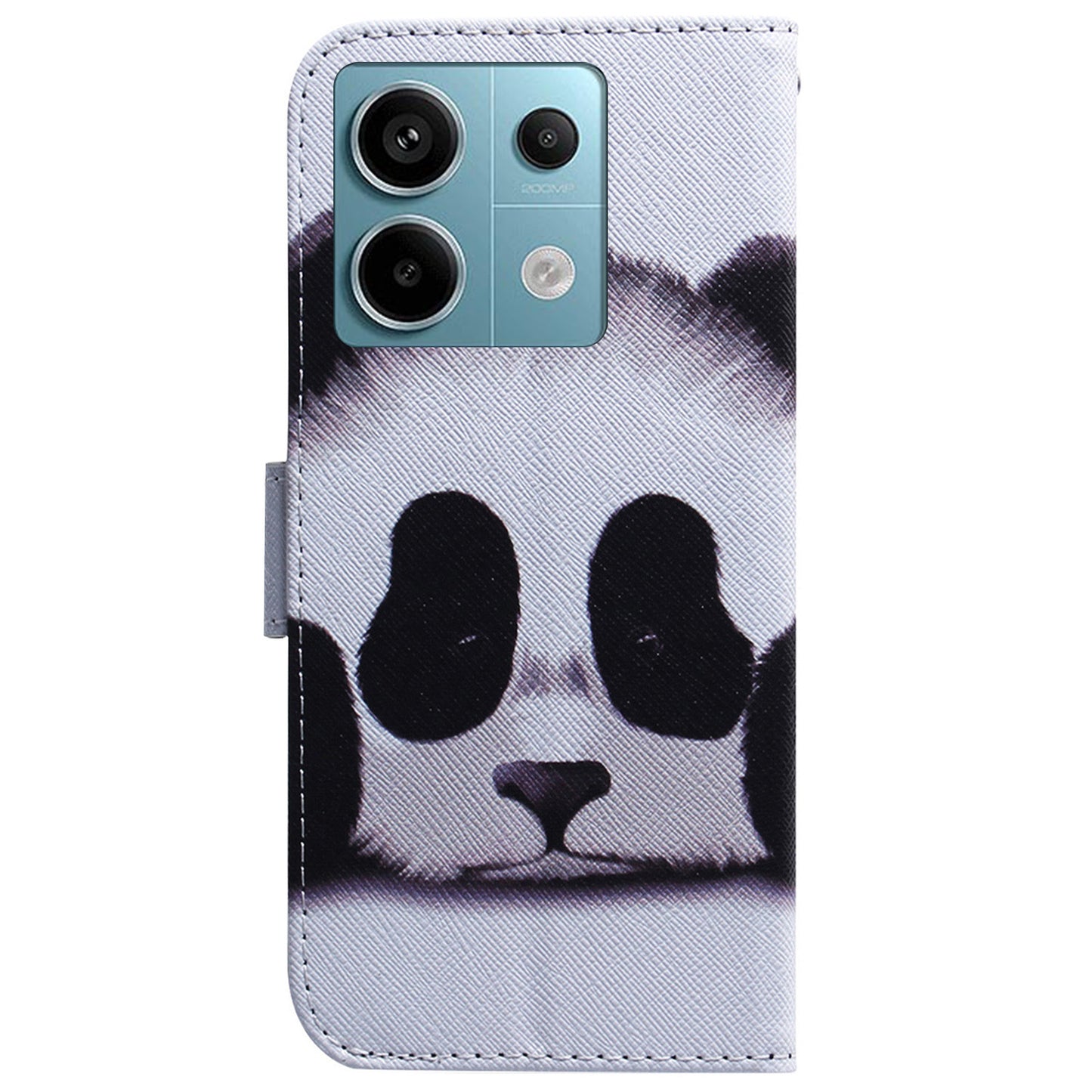 For Xiaomi Redmi Note 13 Pro 5G / Poco X6 5G Leather Case Stand Phone Cover 3D Creative Pattern Design - Panda