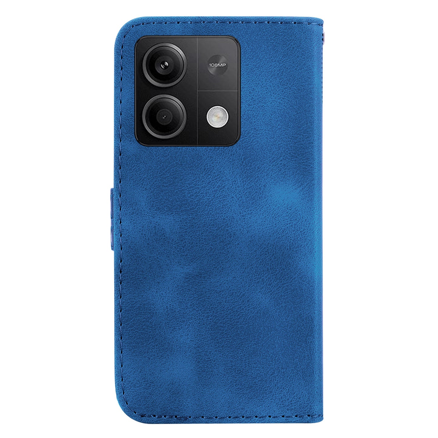 For Xiaomi Redmi Note 13 5G / Note 13 5G (China) Case Stand Wallet Leather Cover 7-Shape Pattern - Dark Blue