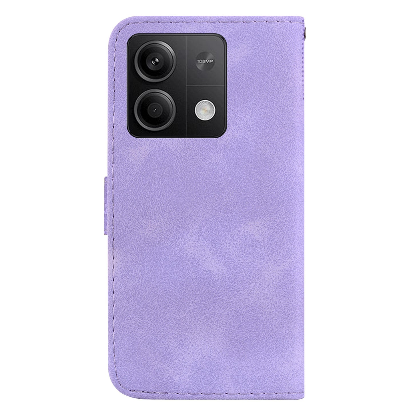 For Xiaomi Redmi Note 13 5G / Note 13 5G (China) Case Stand Wallet Leather Cover 7-Shape Pattern - Purple