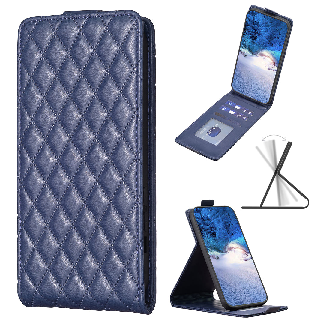 BF30 For Xiaomi Redmi Note 13 Pro 5G / Poco X6 5G Card Holder Phone Leather Case Vertical Flip - Blue