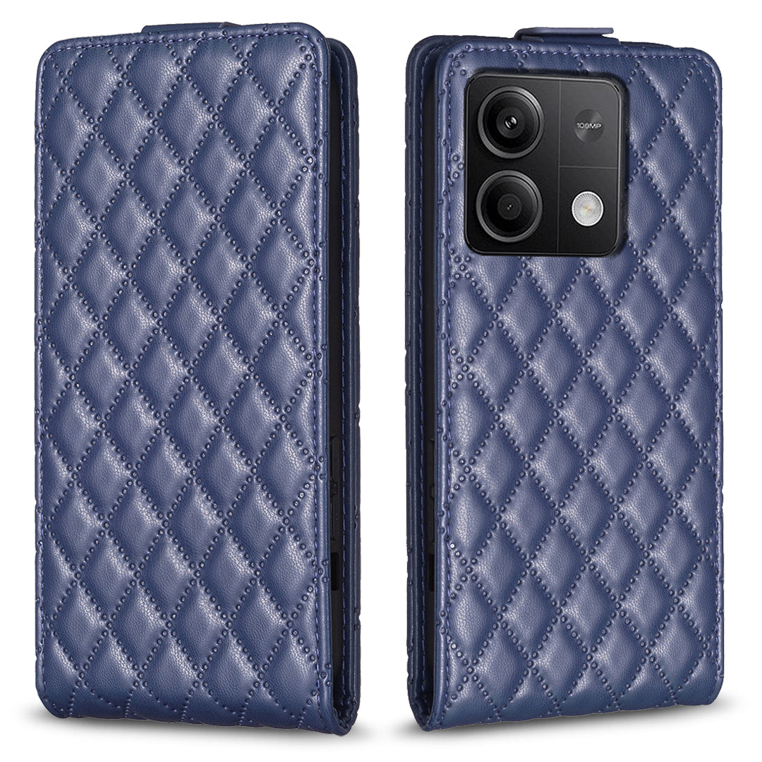 BF30 For Xiaomi Redmi Note 13 5G Case Leather Phone Cover with Card Slots - Blue