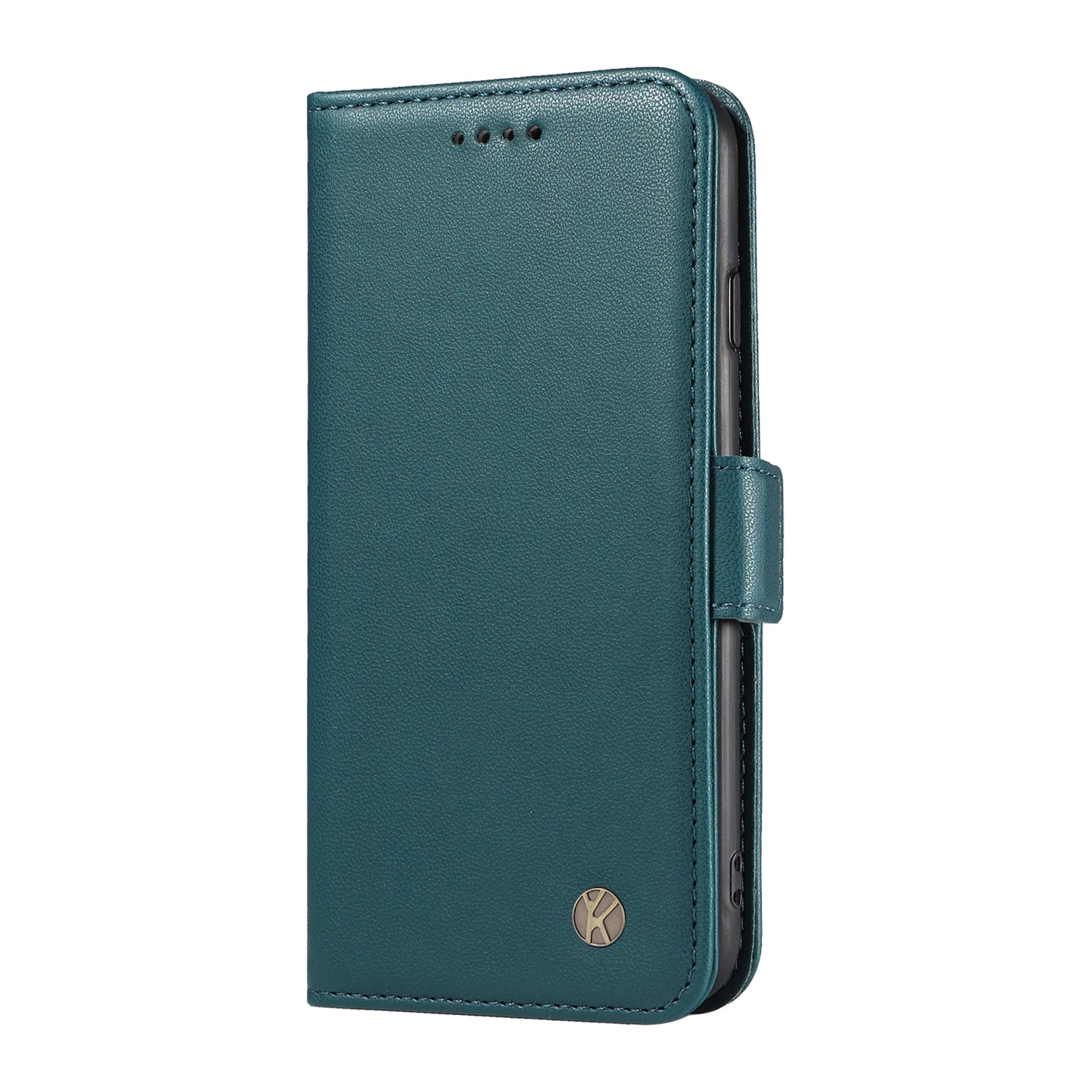 YIKATU YK-003 For Xiaomi Redmi Note 13 4G Leather Wallet Case Side Magnetic Clasp - Green