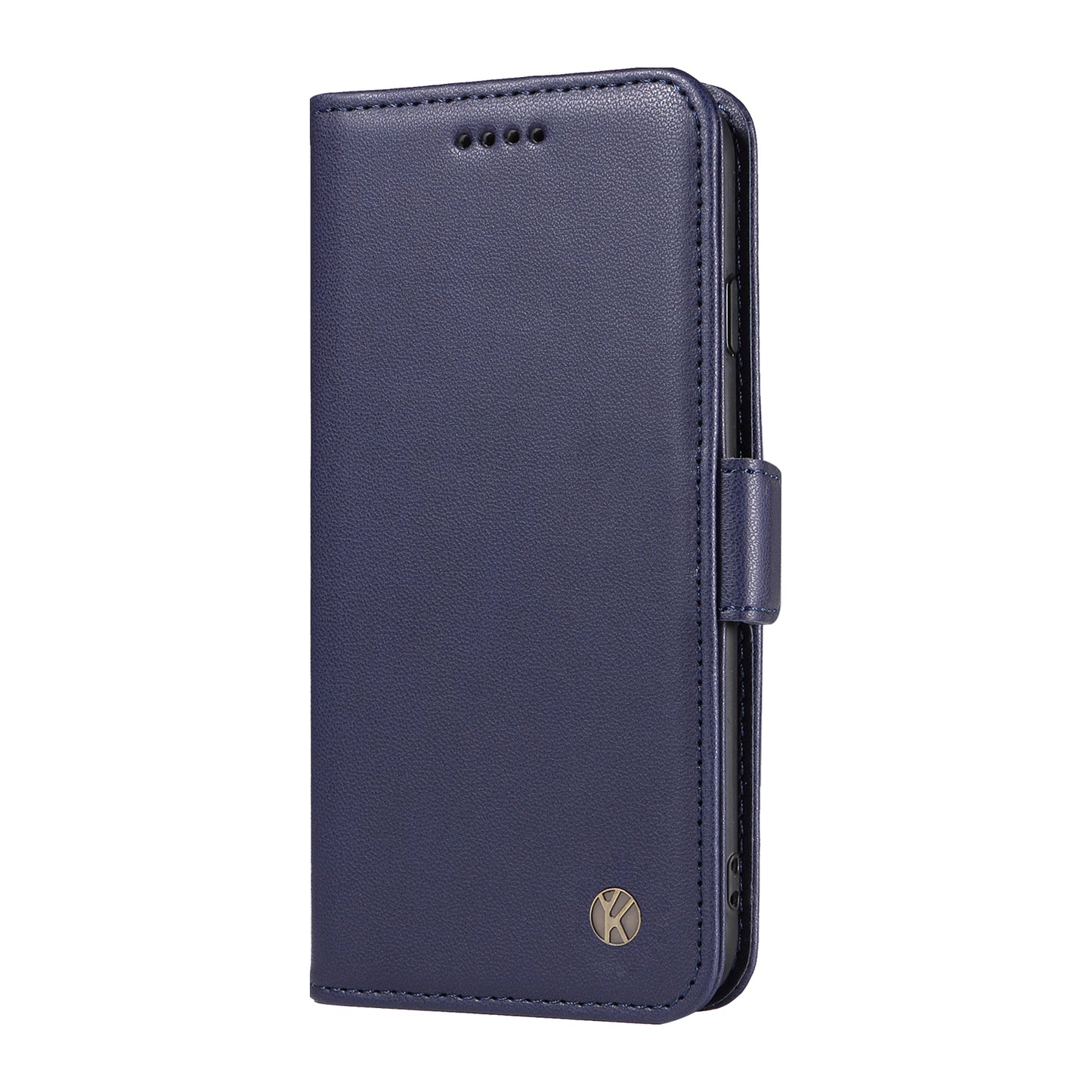 YIKATU YK-003 For Xiaomi Redmi Note 13 4G Leather Wallet Case Side Magnetic Clasp - Sapphire
