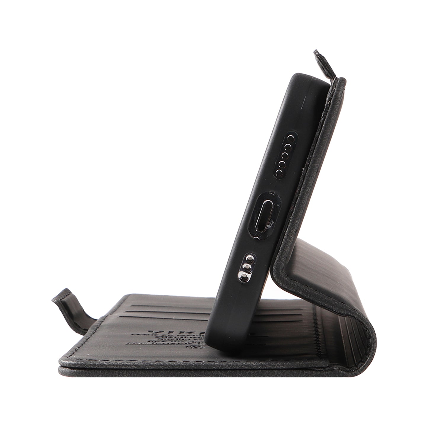 YIKATU YK-005 For Xiaomi Redmi Note 13 4G Wallet Cover Skin-touch Leather Phone Case - Black