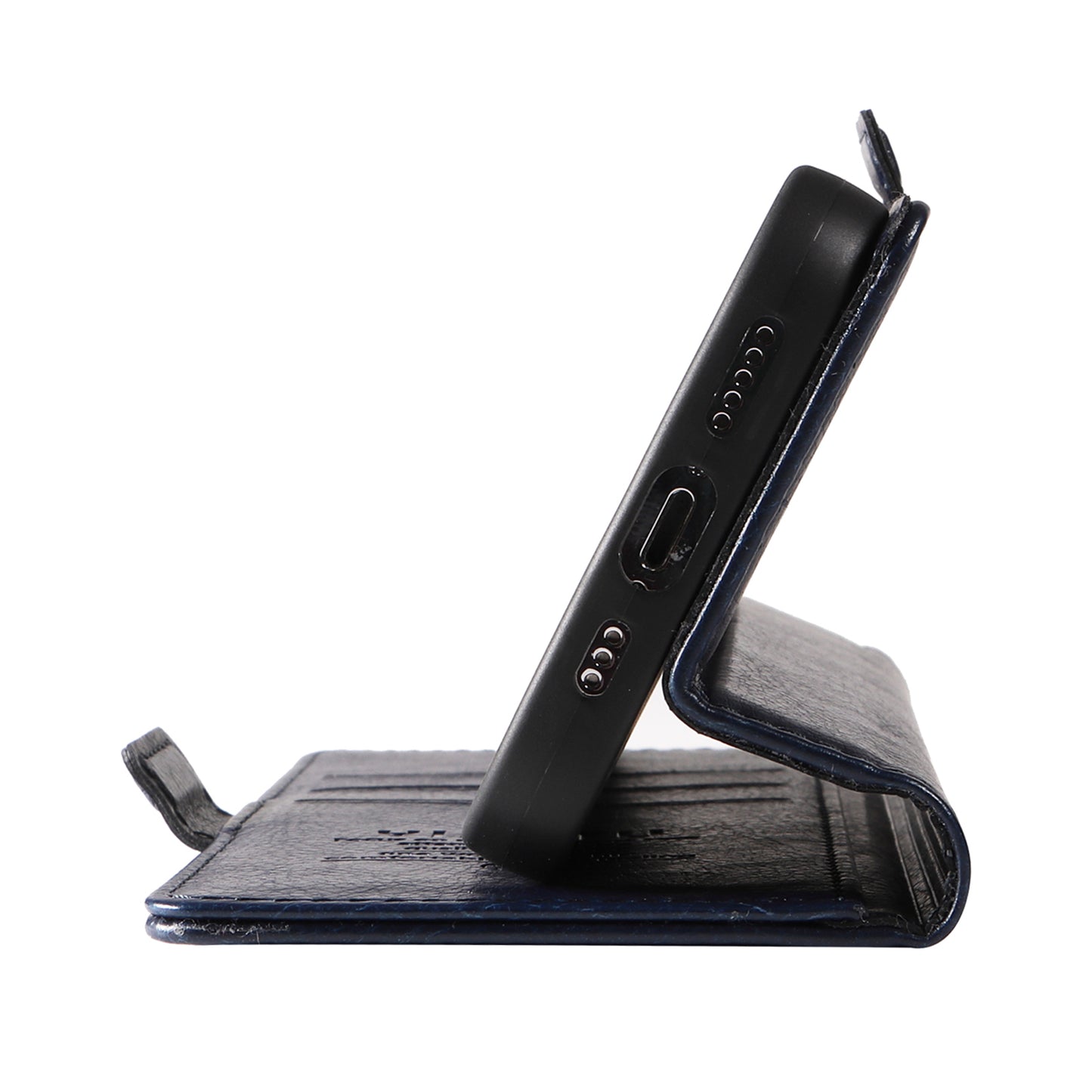 YIKATU YK-007 For Xiaomi Redmi Note 13 4G Leather Case Litchi Texture Cover Phone Wallet - Navy Blue