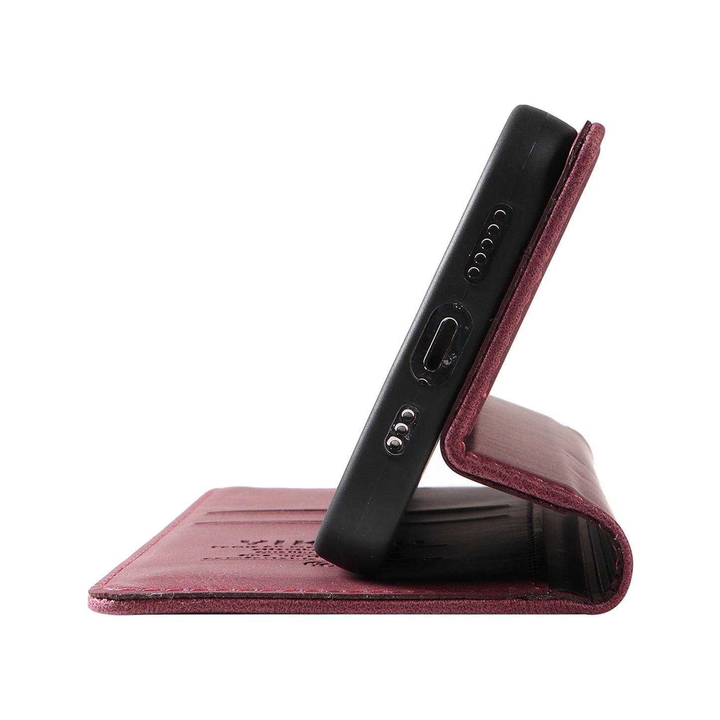 YIKATU YK-004 For Xiaomi Redmi Note 13 4G Leather Case Wallet Magnetic Closing - Wine Red