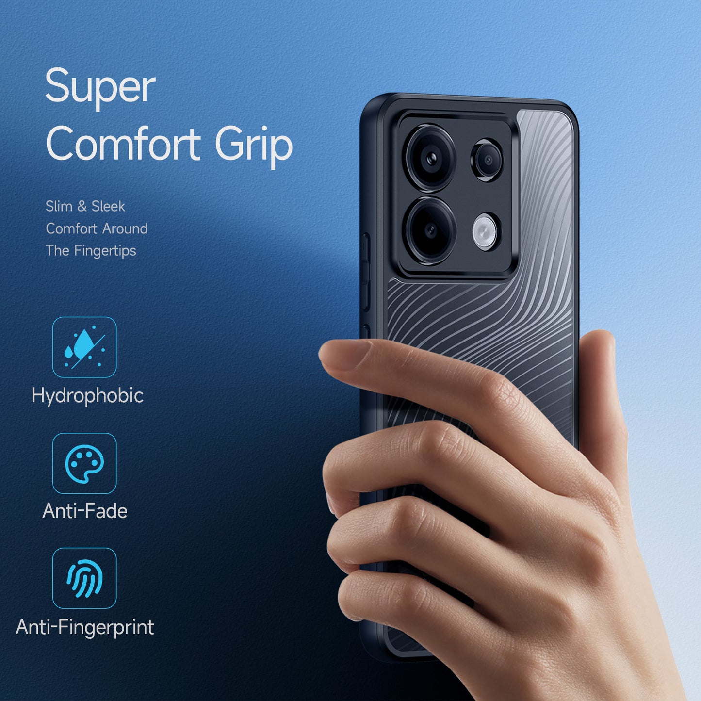 DUX DUCIS Aimo Series For Xiaomi Redmi Note 13 Pro 5G / Poco X6 5G Case Anti-Scratch Cover (REACH Certification) - Black