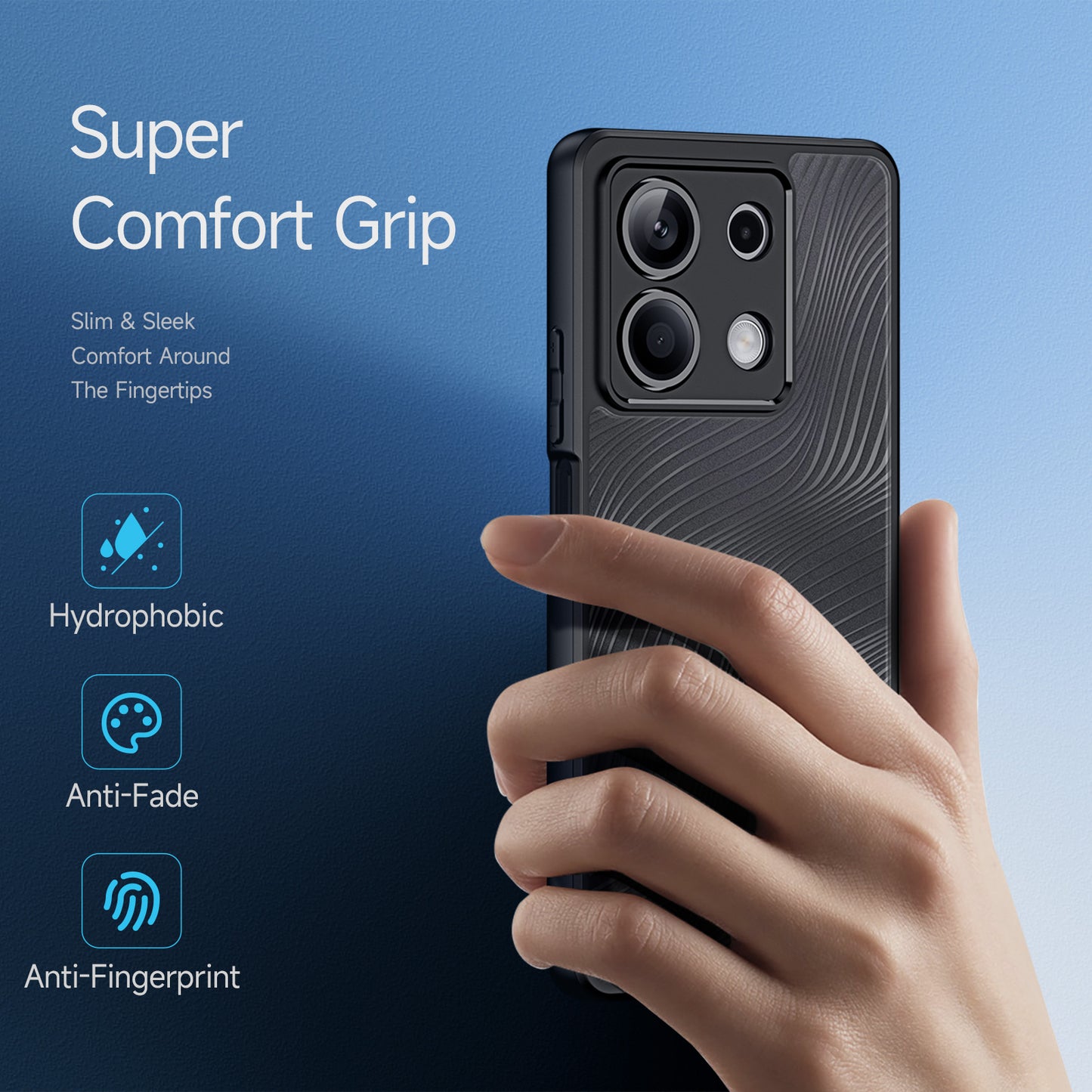 DUX DUCIS Aimo Series For Xiaomi Redmi Note 13 5G Case Shockproof Back Cover (REACH Certification) - Black