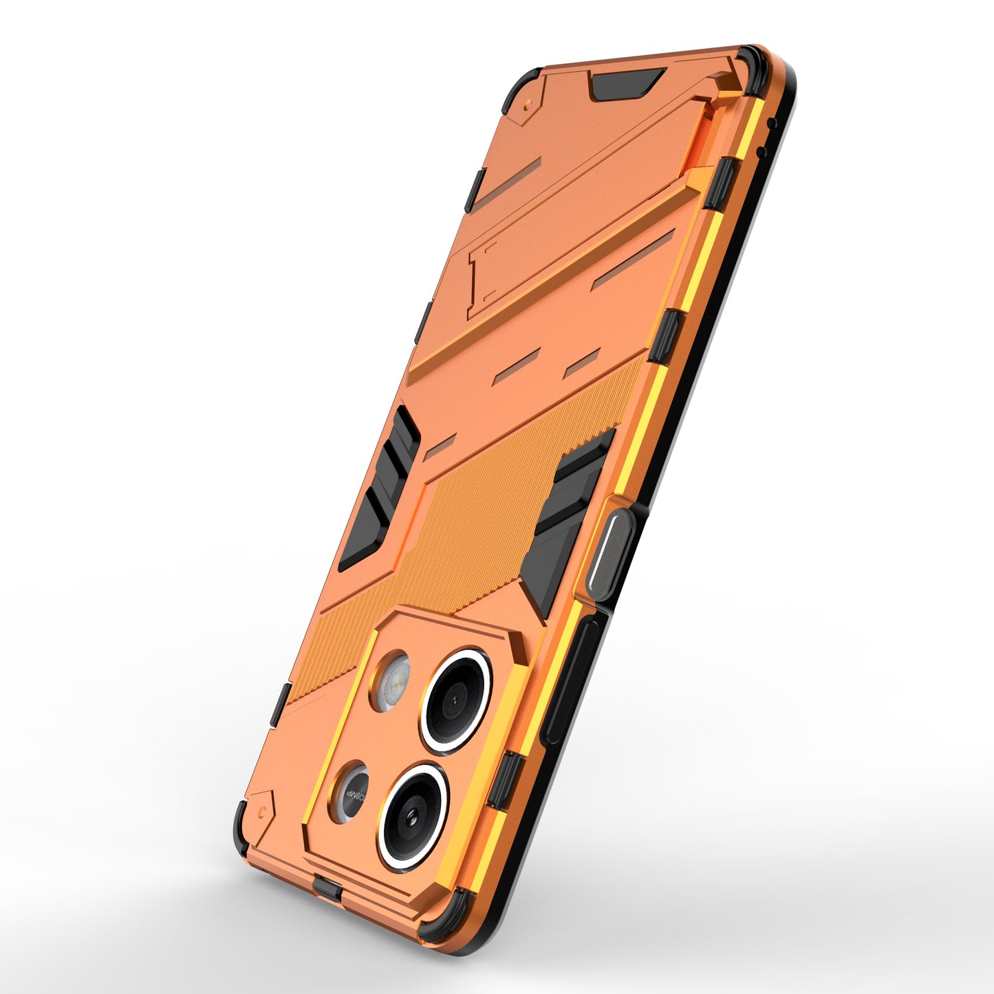 For Xiaomi Redmi Note 13 5G / Note 13 5G (China) Case Kickstand Protective Phone Cover - Orange