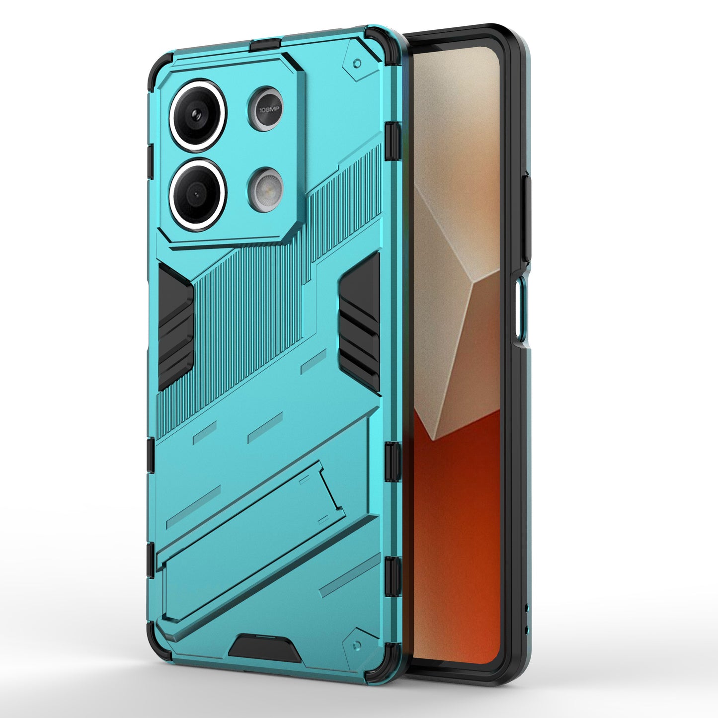 For Xiaomi Redmi Note 13 5G / Note 13 5G (China) Case Kickstand Protective Phone Cover - Baby Blue