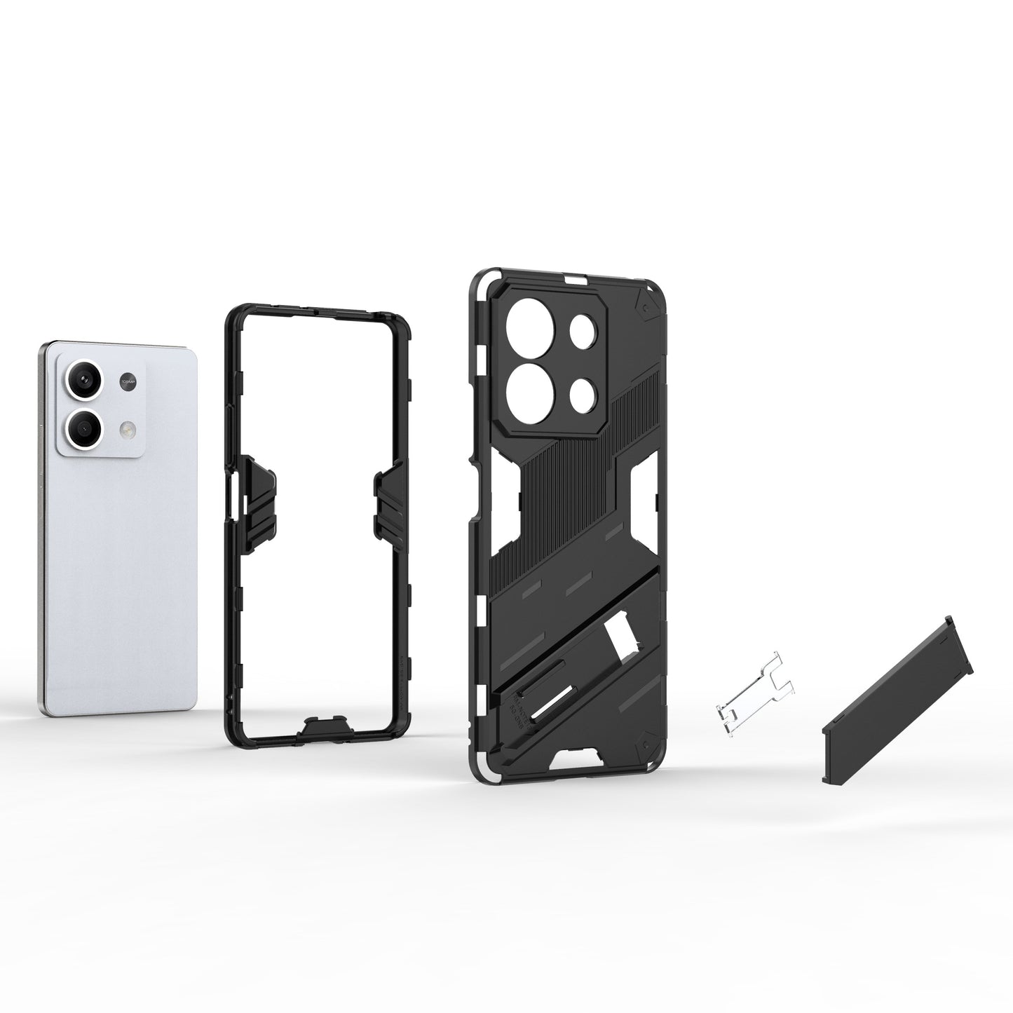 For Xiaomi Redmi Note 13 5G / Note 13 5G (China) Case Kickstand Protective Phone Cover - Dark Blue