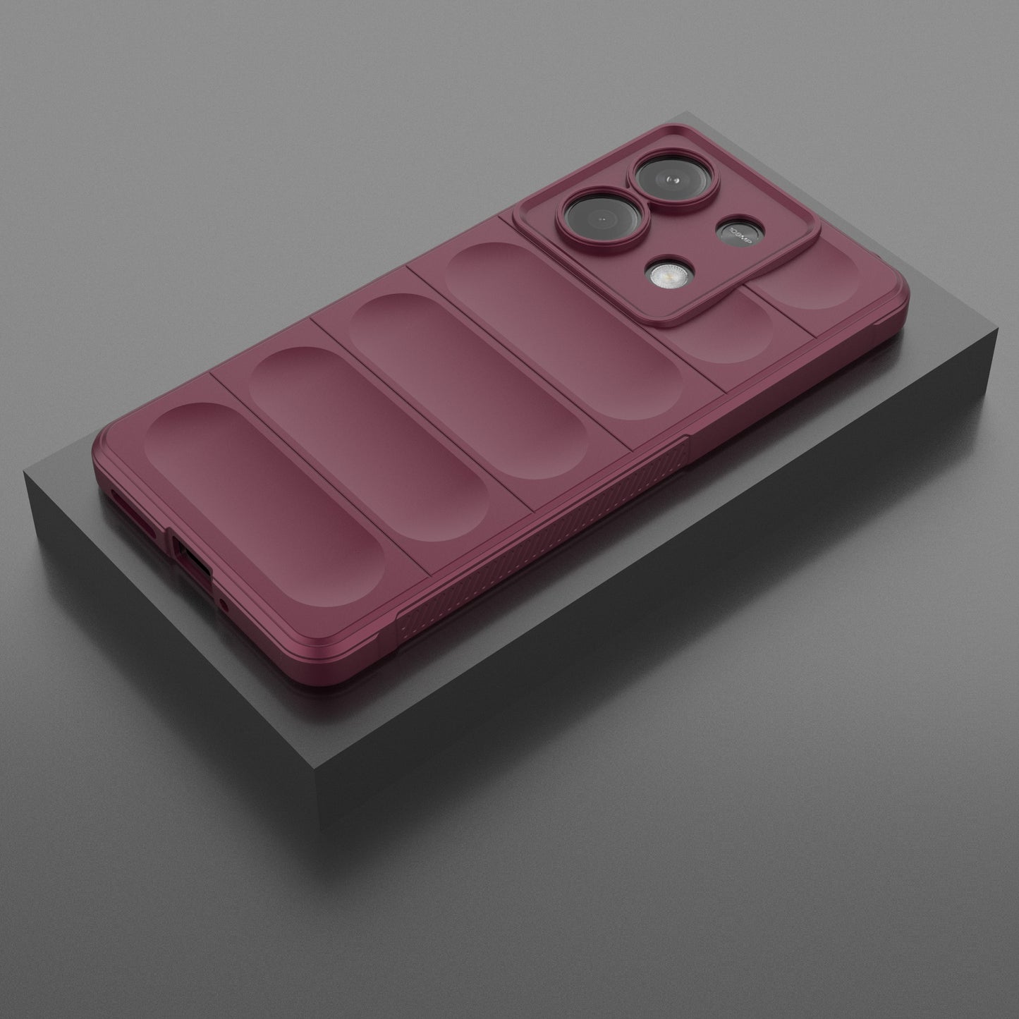 For Xiaomi Redmi Note 13 5G / Note 13 5G (China) Case Soft TPU Protective Phone Cover - Wine Red