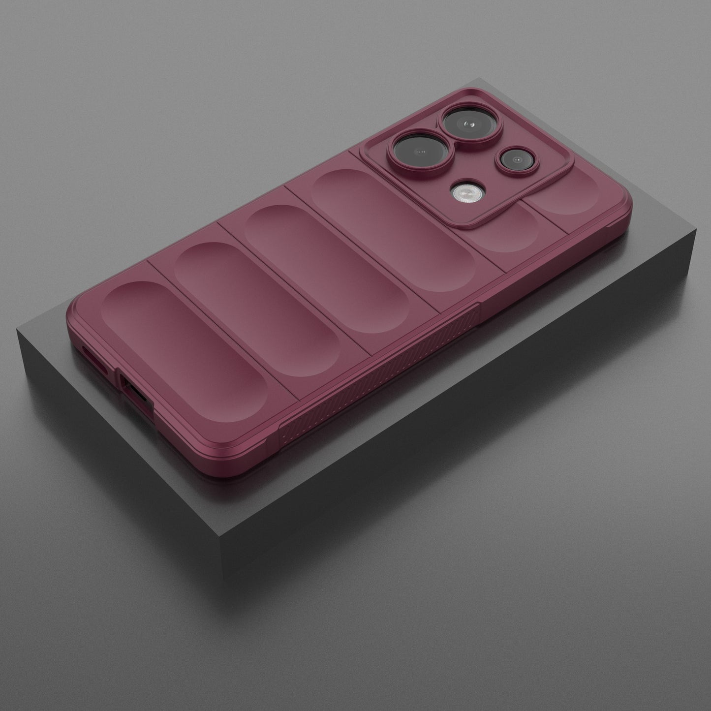 For Xiaomi Redmi Note 13 Pro 5G / Poco X6 5G TPU Case Phone Cover Drop-proof Protection - Wine Red