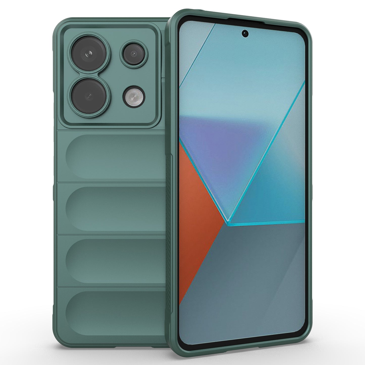 For Xiaomi Redmi Note 13 Pro 5G / Poco X6 5G TPU Case Phone Cover Drop-proof Protection - Green