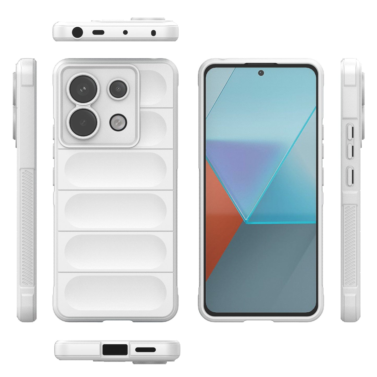 For Xiaomi Redmi Note 13 Pro 5G / Poco X6 5G TPU Case Phone Cover Drop-proof Protection - White