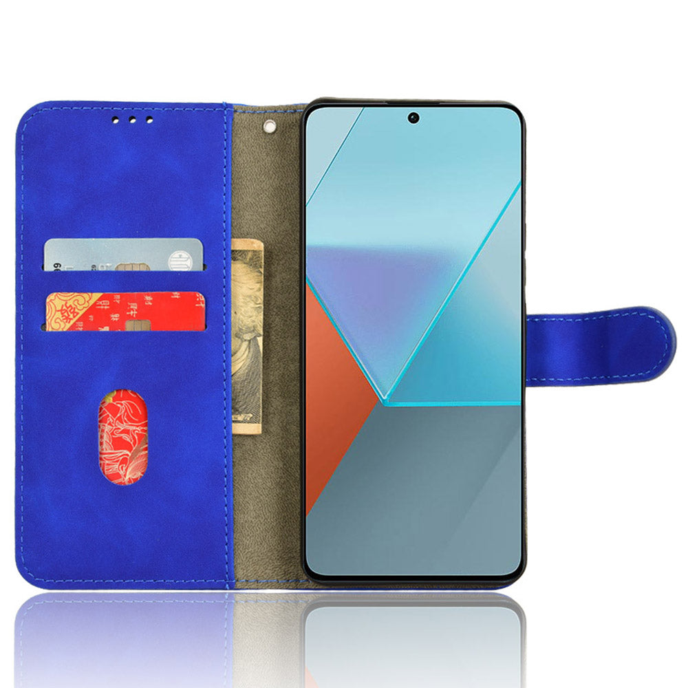 For Xiaomi Redmi Note 13 5G / Note 13 5G (China) Leather Case Wallet Phone Cover - Blue