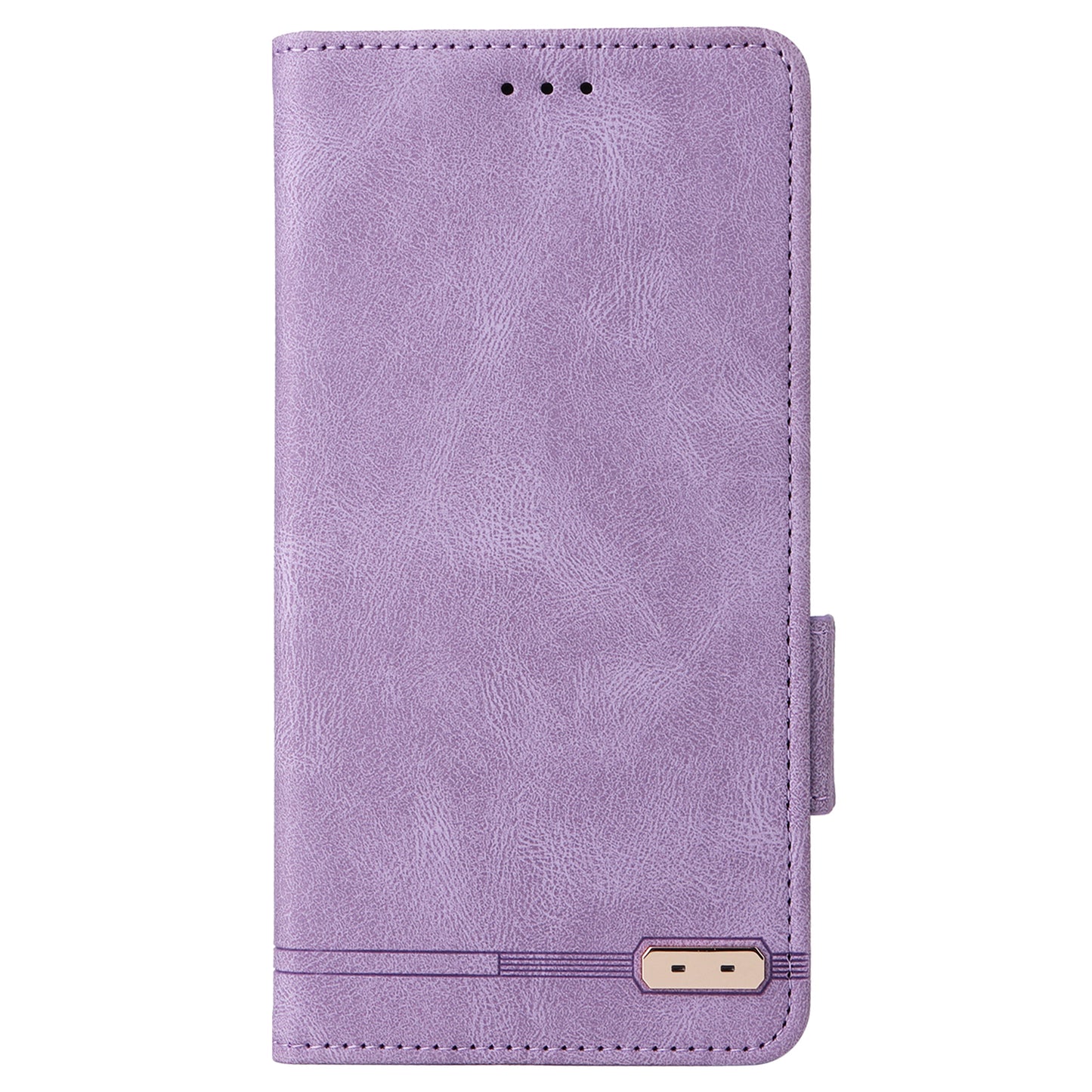 For Xiaomi Redmi Note 13 Pro+ 5G Case Flip Leather Wallet Cover Hardware Decor - Purple