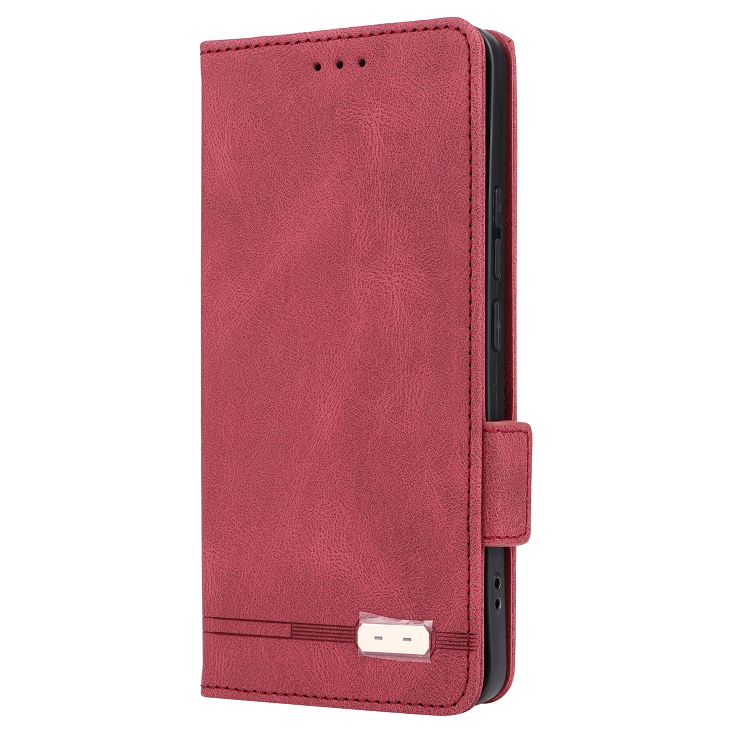 For Xiaomi Redmi Note 13 Pro+ 5G Case Flip Leather Wallet Cover Hardware Decor - Rose