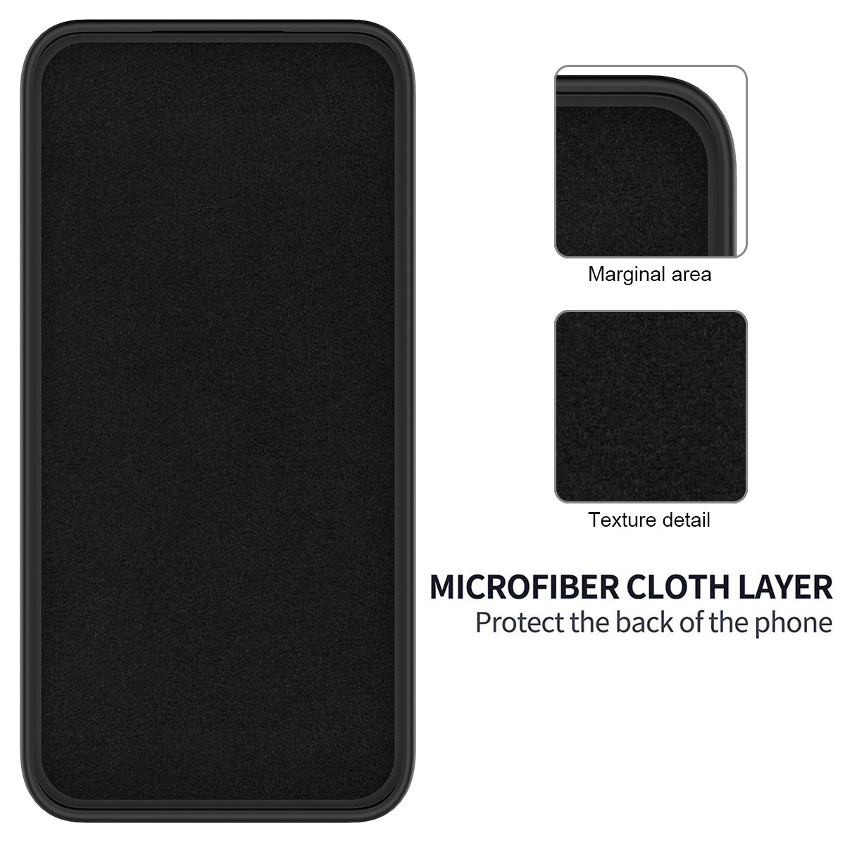 For Xiaomi Redmi Note 13 5G / Note 13 5G (China) Case Liquid Silicone Slim Protective Phone Cover with Strap - Black