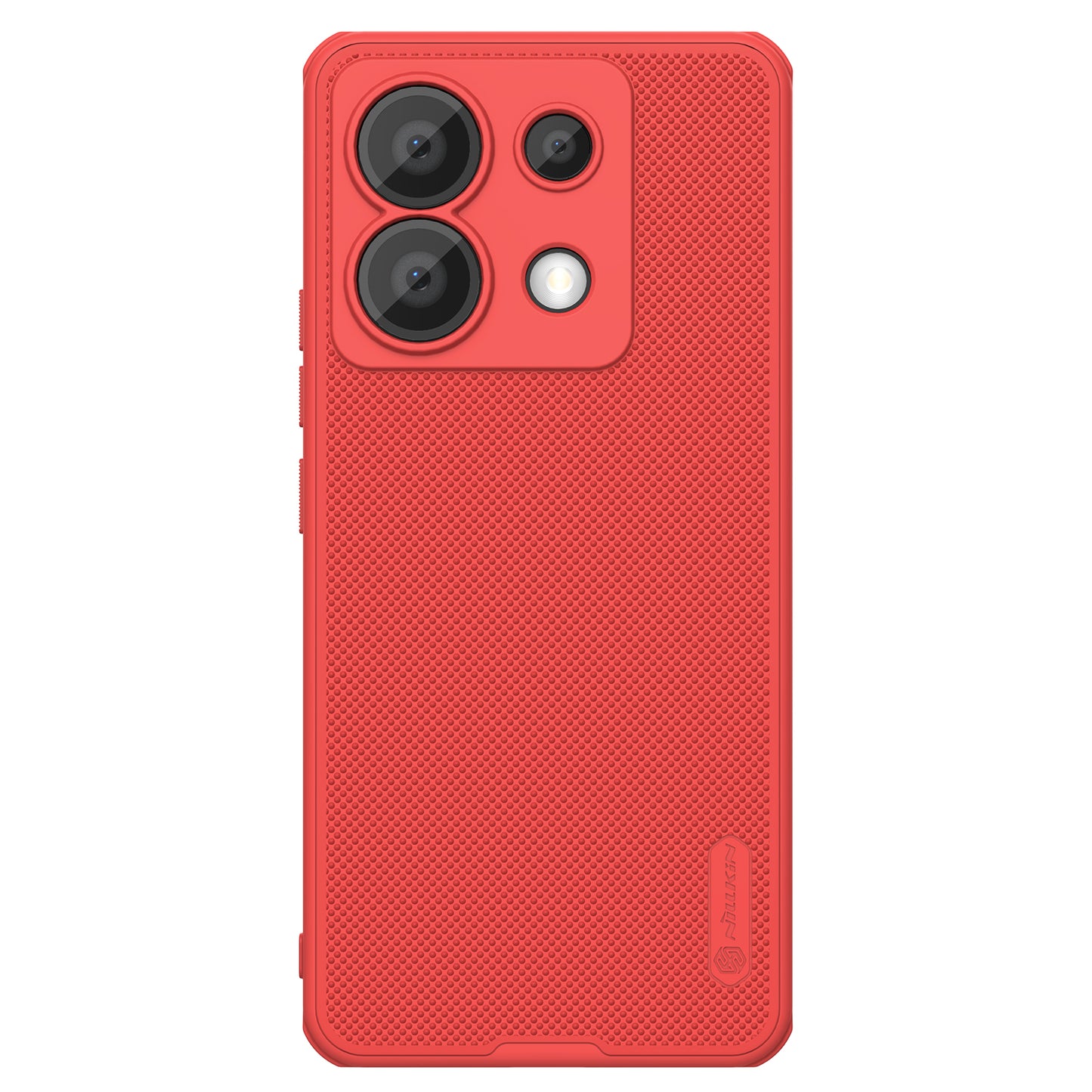 NILLKIN Super Frosted Shield Pro for Xiaomi Redmi Note 13 Pro 5G / Poco X6 5G Back Cover PC+TPU Shockproof Phone Case - Red