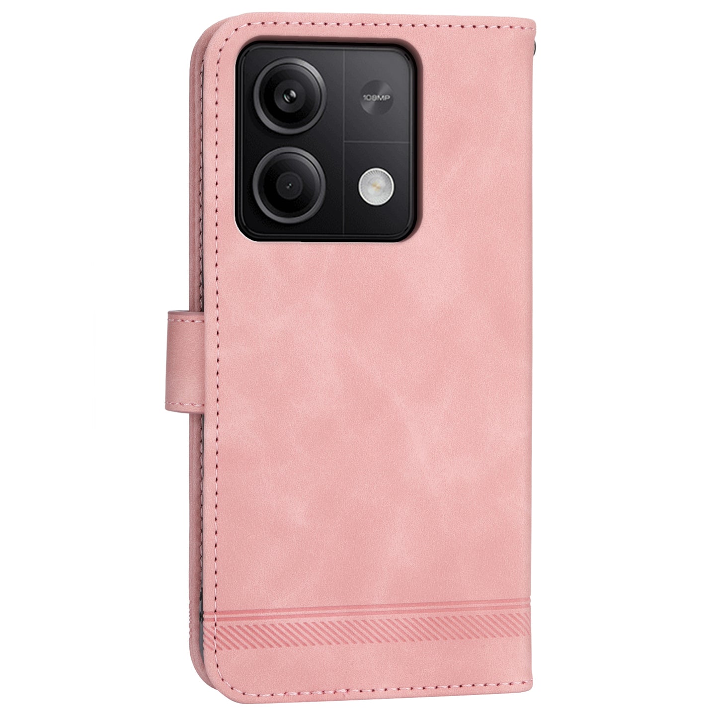 DIERFENG DF-03 for Xiaomi Redmi Note 13 5G / Note 13 5G (China) Case Wallet Leather Cover - Pink