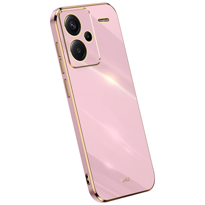 XINLI For Xiaomi Redmi Note 13 Pro+ 5G Soft TPU Case Electroplating Shockproof Phone Cover - Purple