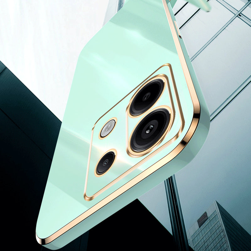 XINLI For Xiaomi Redmi Note 13 Pro 5G / Poco X6 5G Back Case Electroplating TPU Anti-scratch Phone Cover - Black