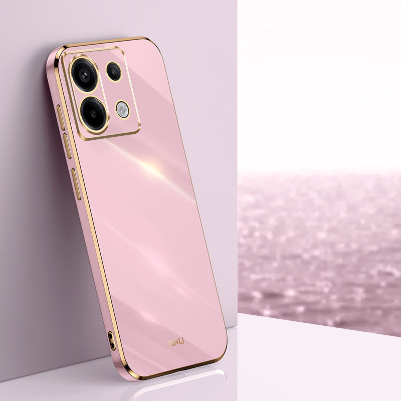 XINLI For Xiaomi Redmi Note 13 Pro 5G / Poco X6 5G Back Case Electroplating TPU Anti-scratch Phone Cover - Purple
